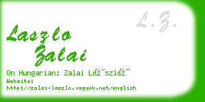 laszlo zalai business card